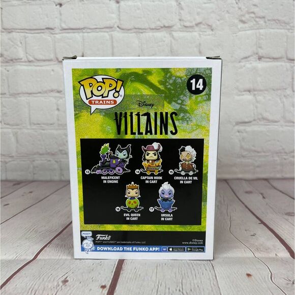Funko Pop! Trains Disney Villains #14 Captain Hook In Cart Funko Shop Exclusive - Picture 5 of 7